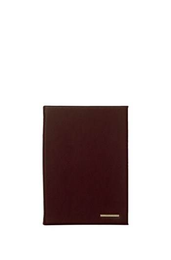 Hugo Boss A6 faux-leather notebook Mørke Rød | Fo1b29CY