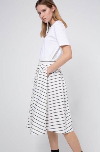 Hugo Boss A-line skirt Hvite | Q2DDJe1f