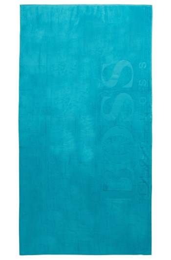 Hugo Boss Beach towel soft cotton Turkis | MZQchQr3