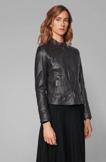 Hugo Boss Biker jacket Svarte | YcH8r7HR