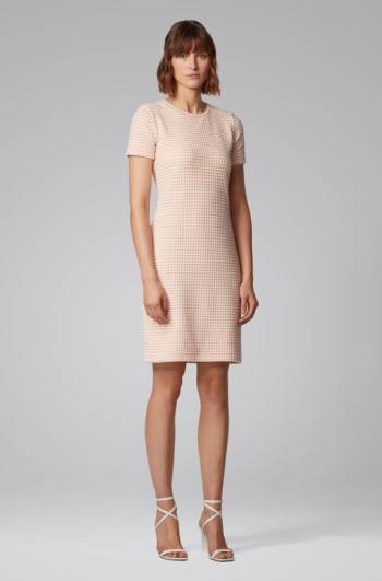 Hugo Boss Bodycon dress Lyse Oransje | cZQLMpcO