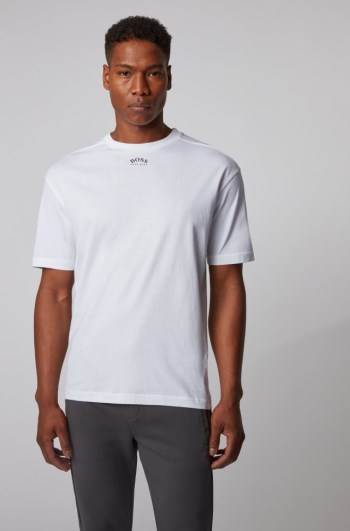 Hugo Boss Bomull T-shirt Hvite | LPhUC54j