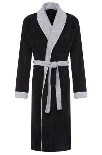 Hugo Boss Bomull bathrobe Anthracite | DrtgfYVu