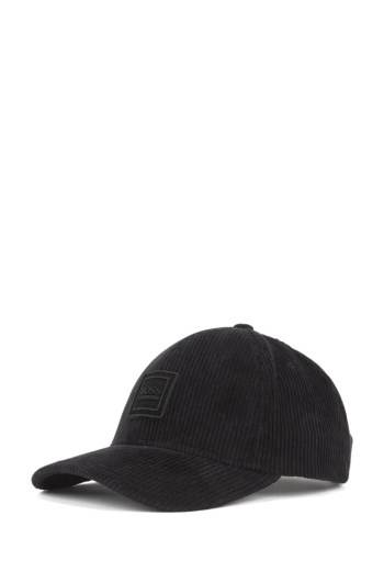 Hugo Boss Bomull-corduroy cap Svarte | hpO65ZO0