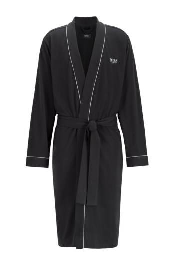 Hugo Boss Bomull dressing gown Svarte | TLhaxHbe