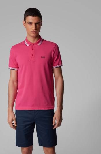 Hugo Boss Bomull-piqué polo shirt Rosa | CIyaK7Zj