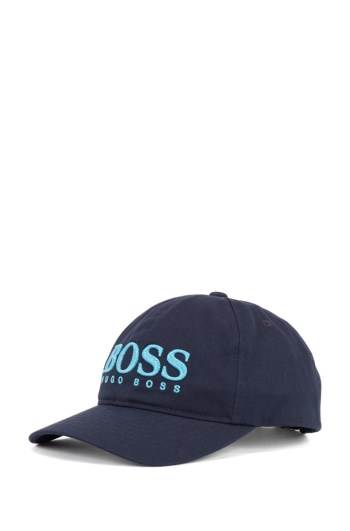 Hugo Boss Bomull-twill cap Mørke Blå | QTnawZeU