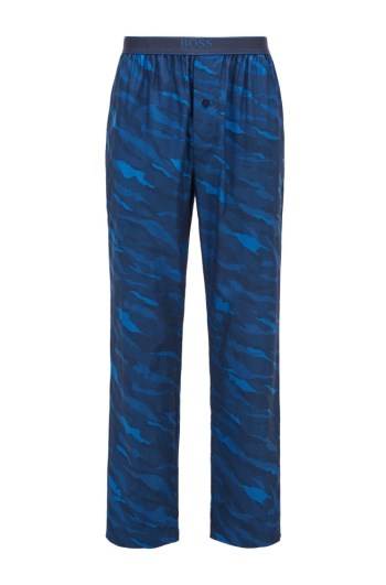 Hugo Boss Button-fly pyjama trousers Mørke Blå | 3it6v39I