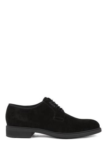 Hugo Boss Calf-suede Derby shoes Svarte | EwUrzIKp