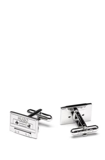 Hugo Boss Cassette-tape cufflinks Sølv | vfRvqtbN