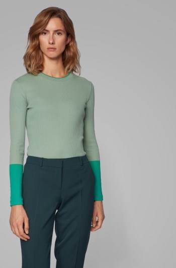 Hugo Boss Colour-block jersey top Patterned | kNlIde4L