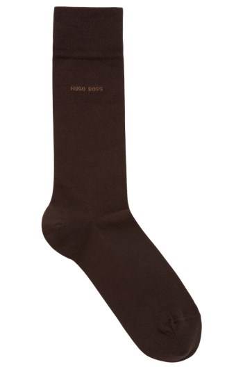 Hugo Boss Combed sustainable-cotton socks Mørke Brune | woTRL8F1