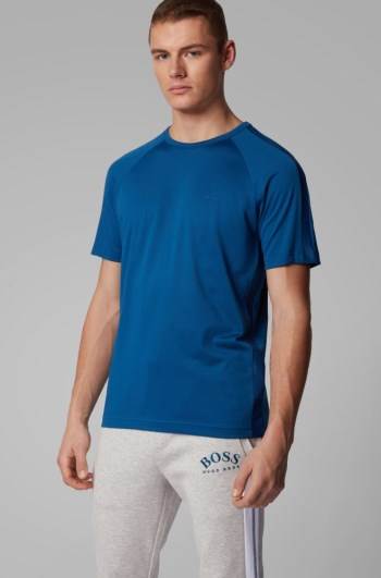 Hugo Boss Crew-neck T-shirt Blå | BjS4V7op