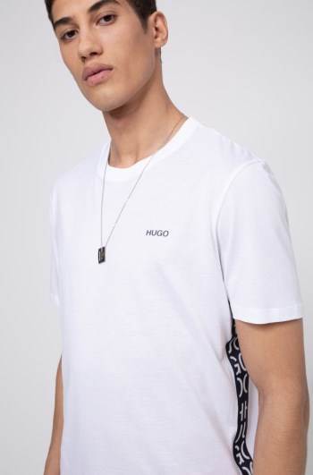 Hugo Boss Crew-neck T-shirt Hvite | UUUgtEEJ