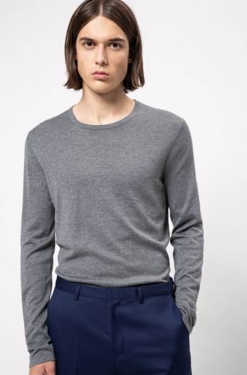 Hugo Boss Crew-neck sweater Grå | oetG5kXQ