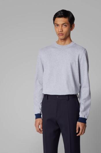 Hugo Boss Crew-neck sweater Lyse Grå | tjC8Bs13