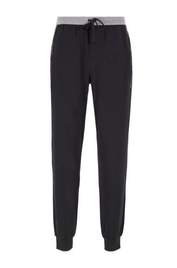 Hugo Boss Cuffed-hem pyjama trousers Svarte | 4VfSffzw