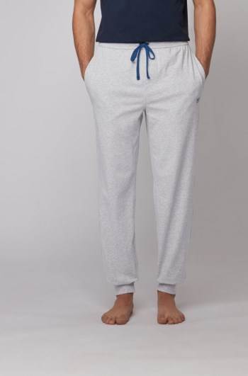 Hugo Boss Cuffed loungewear trousers Lyse Grå | PTDshH8t