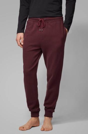 Hugo Boss Cuffed loungewear trousers Mørke Rød | oDoghvmV