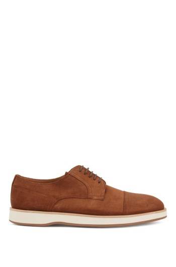 Hugo Boss Derby shoes Mørke Brune | 8QSV7DLc