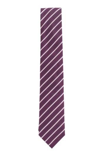 Hugo Boss Diagonally striped tie Lilla | Dxp1naoW