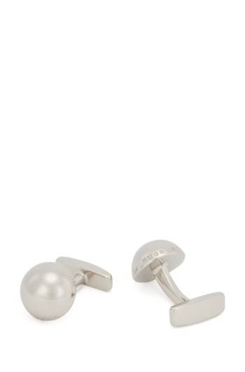 Hugo Boss Domed cufflinks Sølv | i1XcCes6