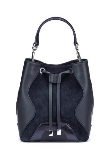 Hugo Boss Drawstring-close bucket bag Mørke Blå | 9nFUjGUx