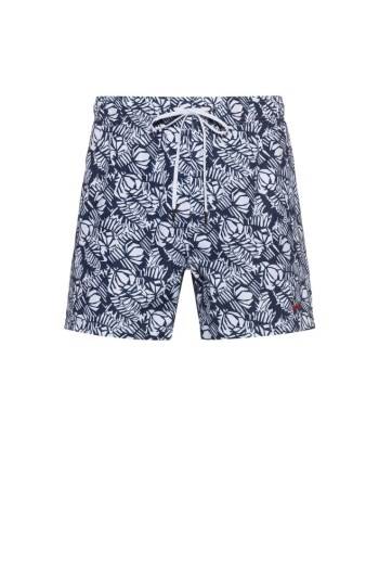 Hugo Boss Drawstring-waist swim shorts Mørke Blå | PyWNvolW