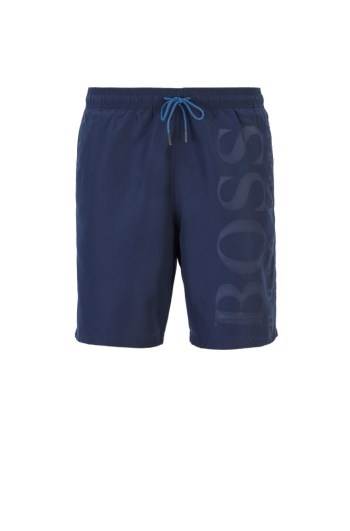 Hugo Boss Drawstring-waist swim shorts Mørke Blå | agrYmKjD