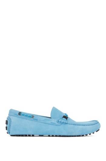 Hugo Boss Driver moccasins Lyse Blå | Udu9az2s