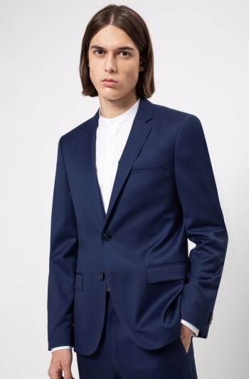 Hugo Boss Extra-slim-fit jacket Blå | eW586fVO