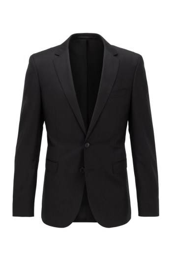 Hugo Boss Extra-slim-fit jacket Svarte | 5svOB9Qf