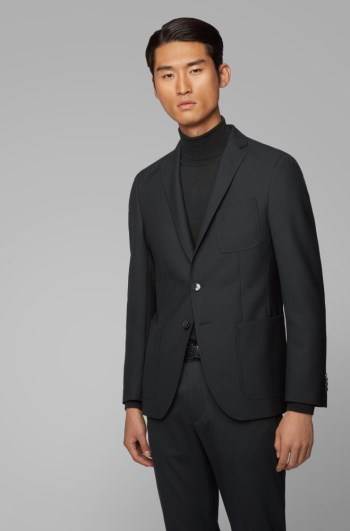 Hugo Boss Extra-slim-fit jacket Svarte | PMVn05f9