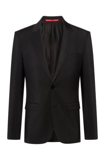 Hugo Boss Extra-slim-fit jacket Svarte | qaZxPwOL