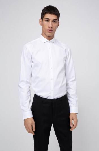 Hugo Boss Extra-slim-fit shirt Hvite | ItRj3Uyi