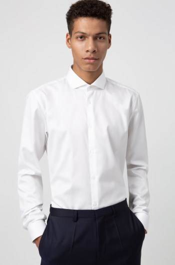 Hugo Boss Extra-slim-fit shirt Hvite | S2d0oIXG