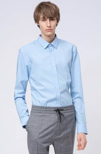 Hugo Boss Extra-slim-fit shirt Lyse Blå | 1FrbJpAr