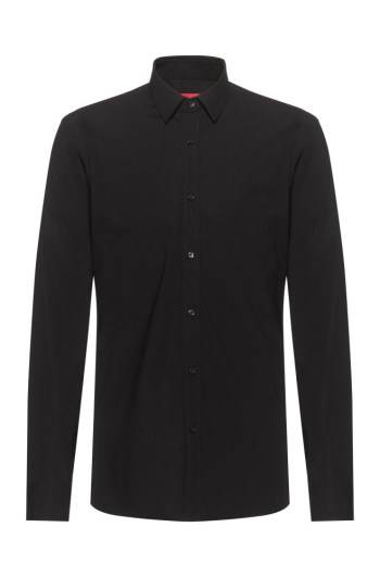 Hugo Boss Extra-slim-fit shirt Svarte | WfGuCiAU