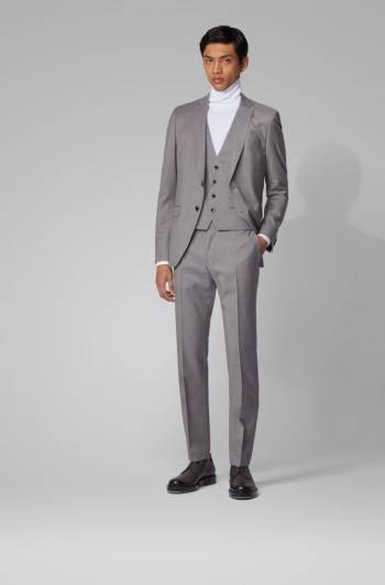 Hugo Boss Extra-slim-fit three-piece suit Grå | A5iZfEJ2