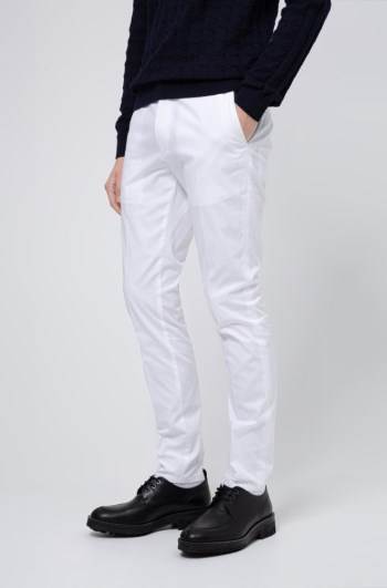 Hugo Boss Extra-slim-fit trousers Hvite | Q659L2Jc