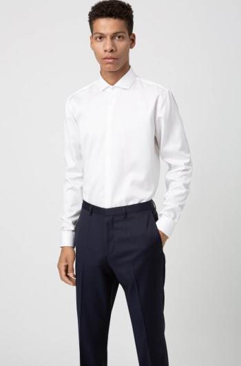 Hugo Boss Extra-slim-fit trousers Mørke Blå | D9Z1qRUy