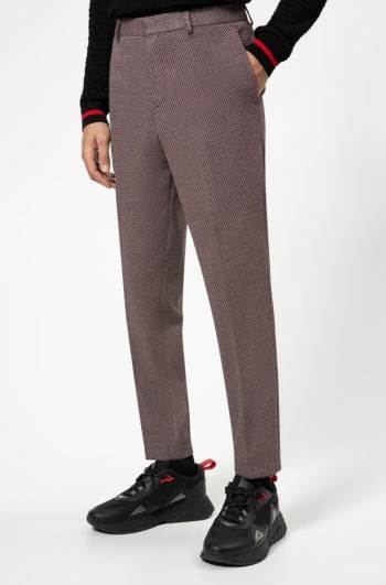 Hugo Boss Extra-slim-fit trousers Patterned | 56h4D1OC