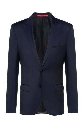 Hugo Boss Extra-slim-fit virgin-wool jacket Mørke Blå | b6cLLjSi