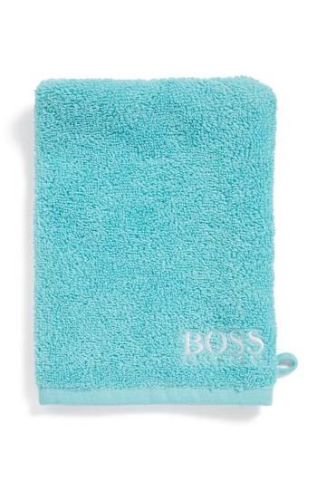 Hugo Boss Finest Egyptian cotton washing mitt Turkis | Flqp6KJP