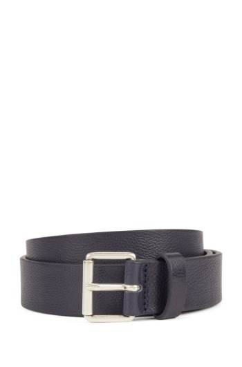 Hugo Boss Grained-leather belt Mørke Blå | RvCvvalr