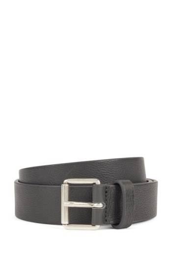 Hugo Boss Grained-leather belt Mørke Grønn | JqTjzRj8