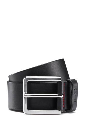 Hugo Boss Grainy embossed-leather belt Svarte | NEVb7j03