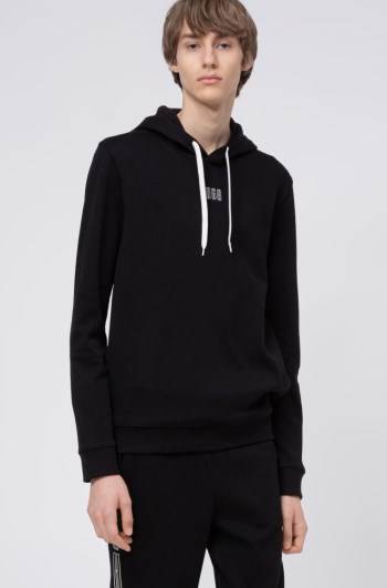 Hugo Boss Hette sweatshirt Svarte | zUBR5uK7