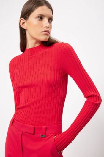 Hugo Boss High-neck sweater Rød | l6DqrkXG