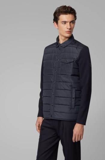 Hugo Boss Hybrid jacket Mørke Blå | pSpLSbOW